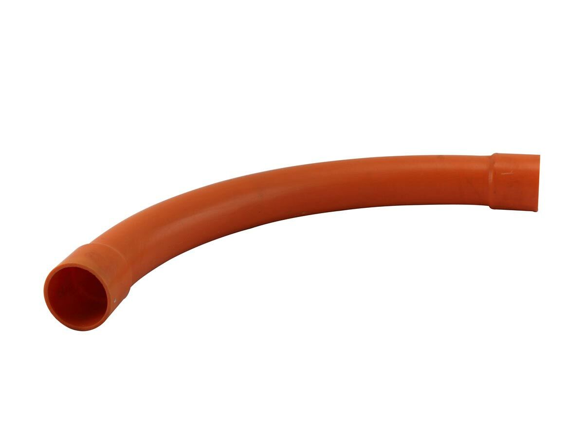 reece Conduit Bend 100mm x 45 Degree 600 Radius Heavy Duty Orange SC