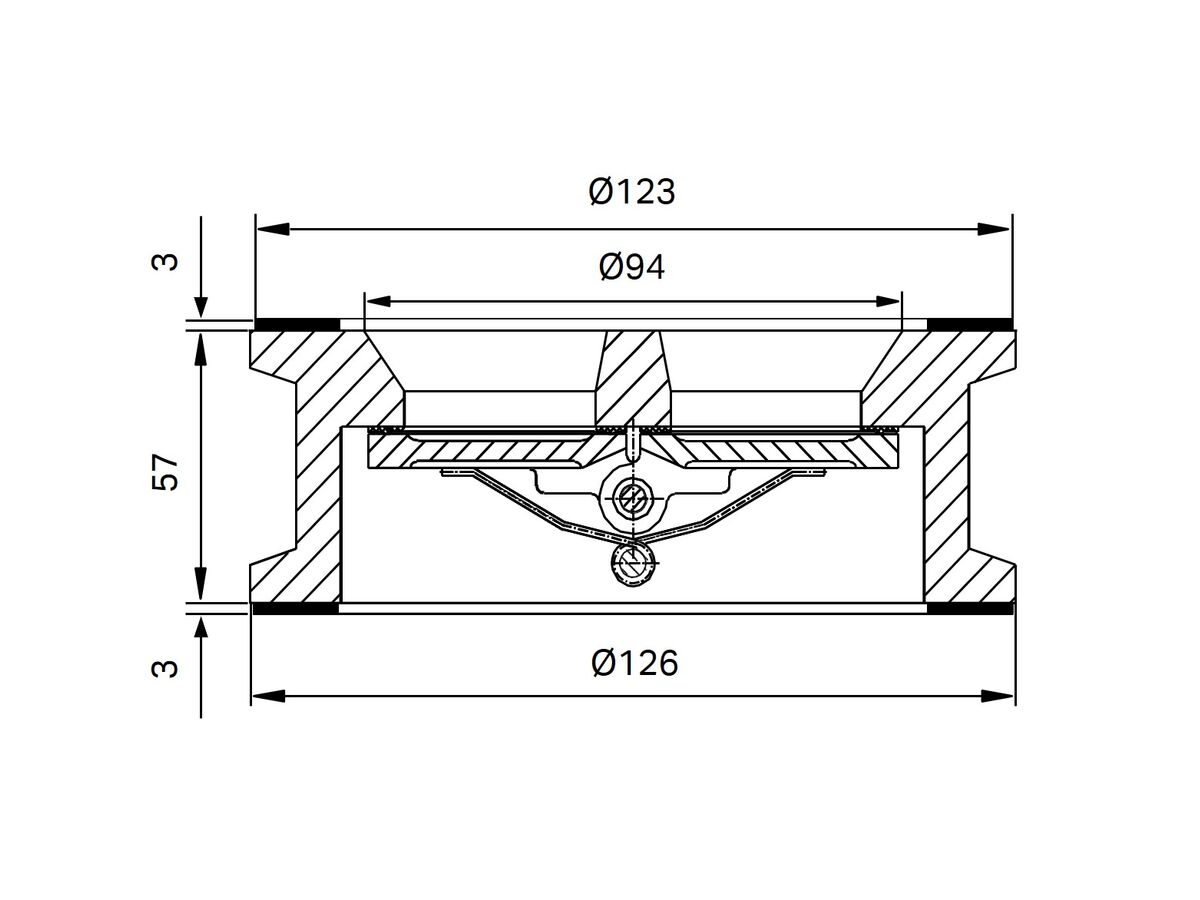 Reece DIMAX Cast Iron Double Door Wafer Check Valve 80mm