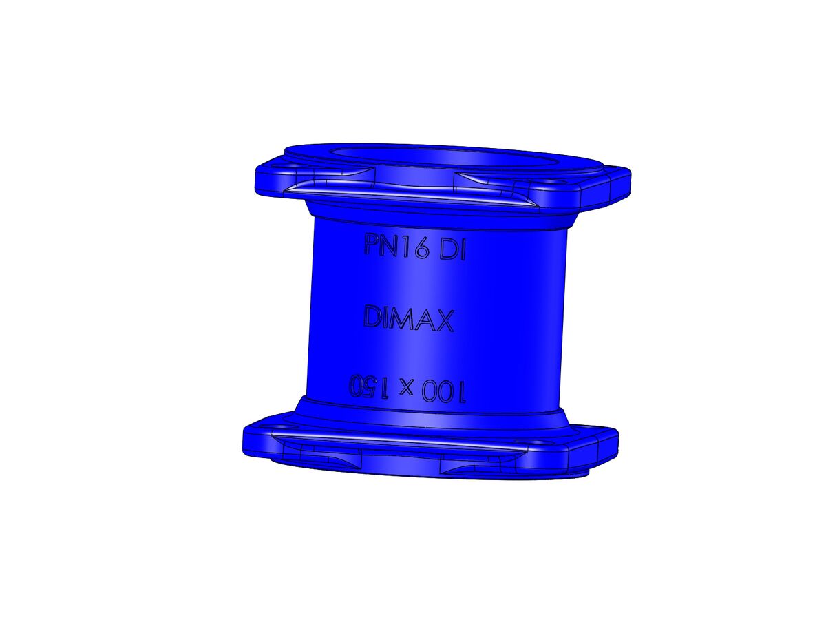 reece Dimax Ductile Iron Hydrant Riser (Flange x Flange) PN16 B5 100mm x 150mm
