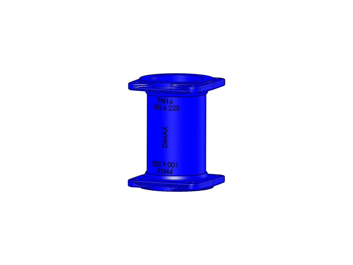 reece Dimax Ductile Iron Hydrant Riser (Flange x Flange) PN16 B5 100mm x 225mm