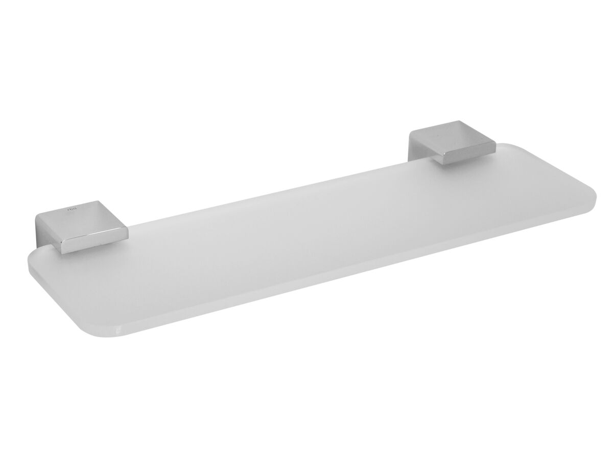 reece Enda Acrylic Shelf Frosted Glass Accessible Chrome 395mm