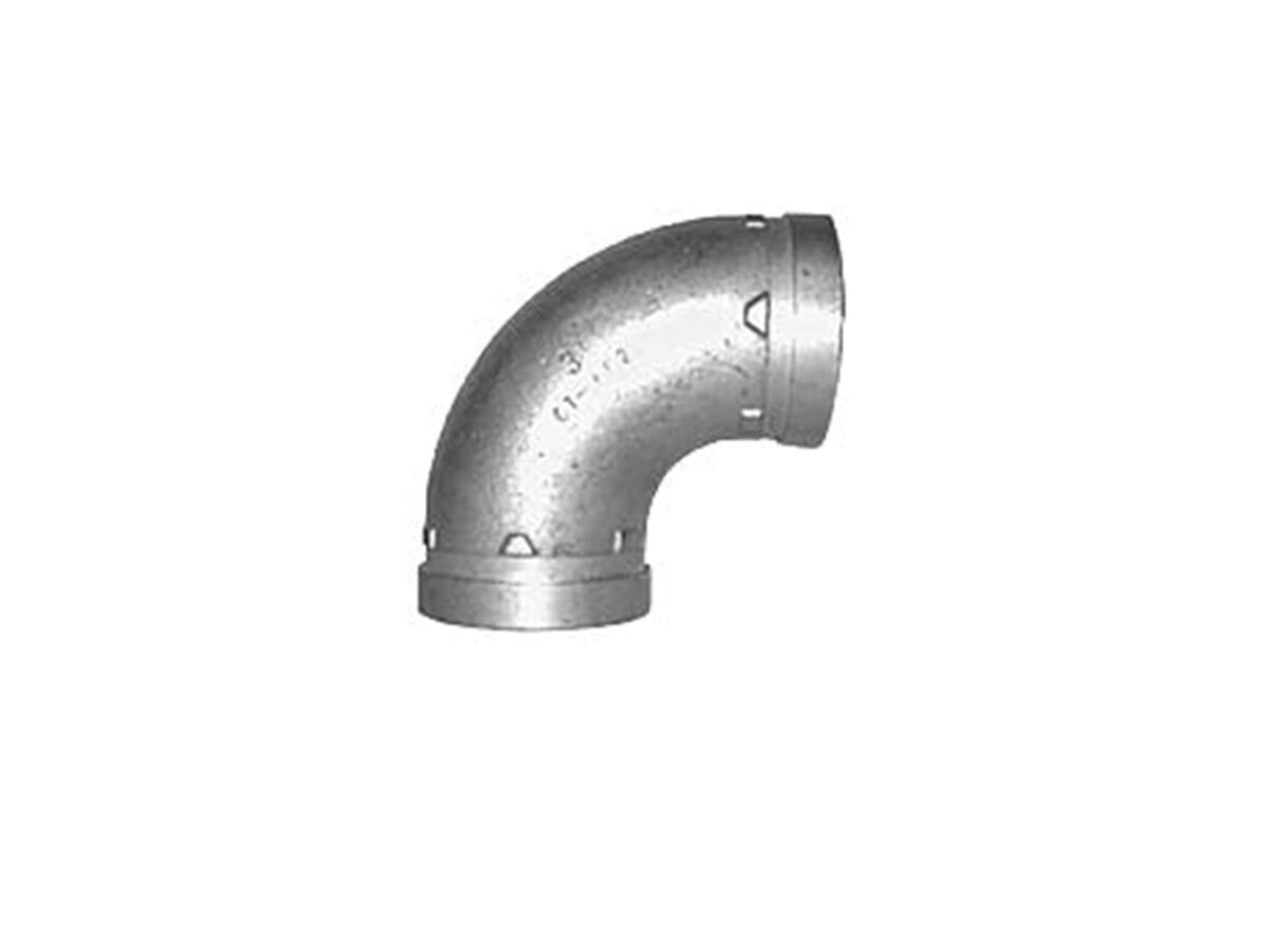 reece Galvanised Roll Groove Elbow Standard Radius 90 Degrees 32mm (43)