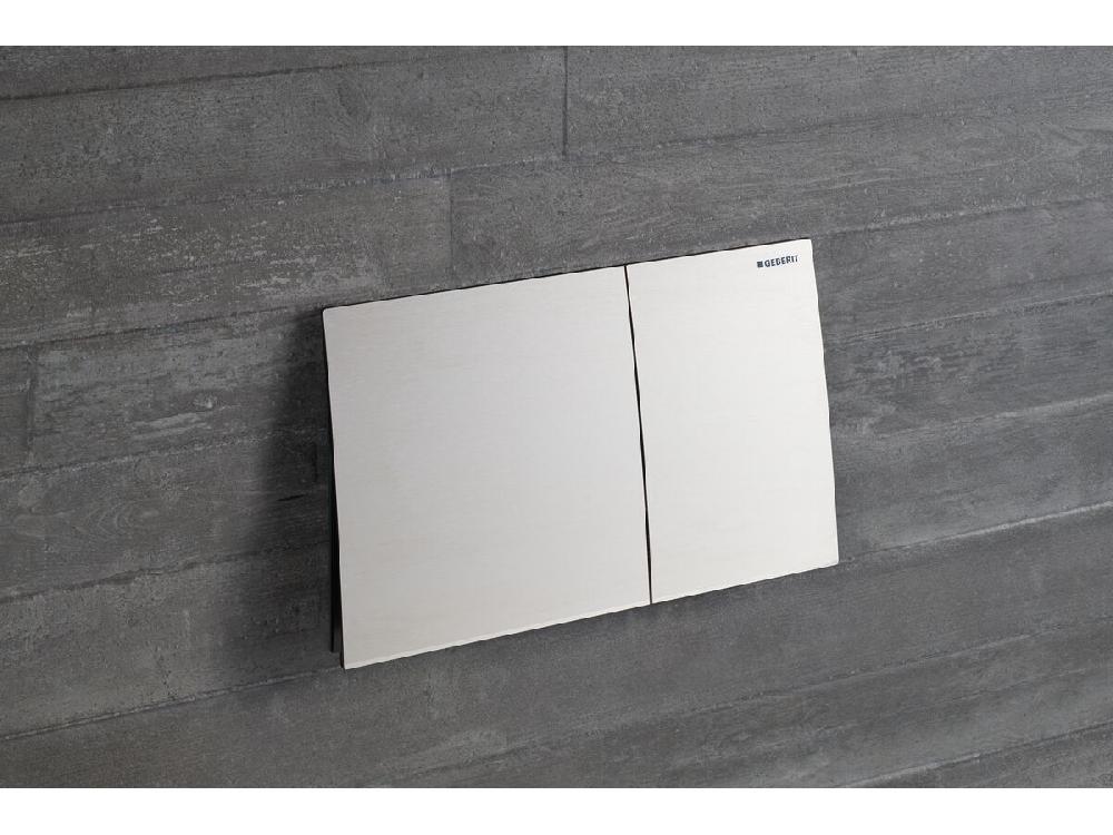 Reece Geberit Sigma70 Dual Flush Button Brushed Stainless Steel Easy Clean Coating