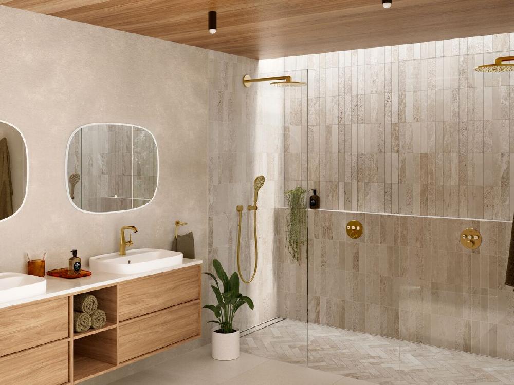 Reece GROHE Essence New Basin Mixer Curved Brushed Cool Sunrise (6 Star)