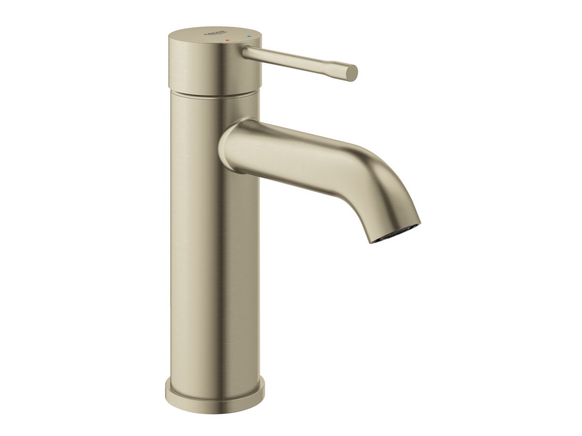 reece GROHE Essence New Basin Mixer Curved Brushed Nickel (6 Star)