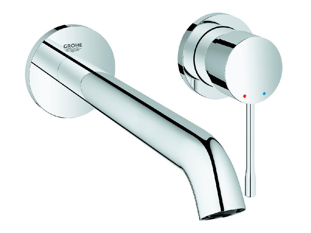 reece GROHE Essence New Wall Basin Mixer Tap Set 230mm Front of Wall Trim Set Only Chrome (5 Star)