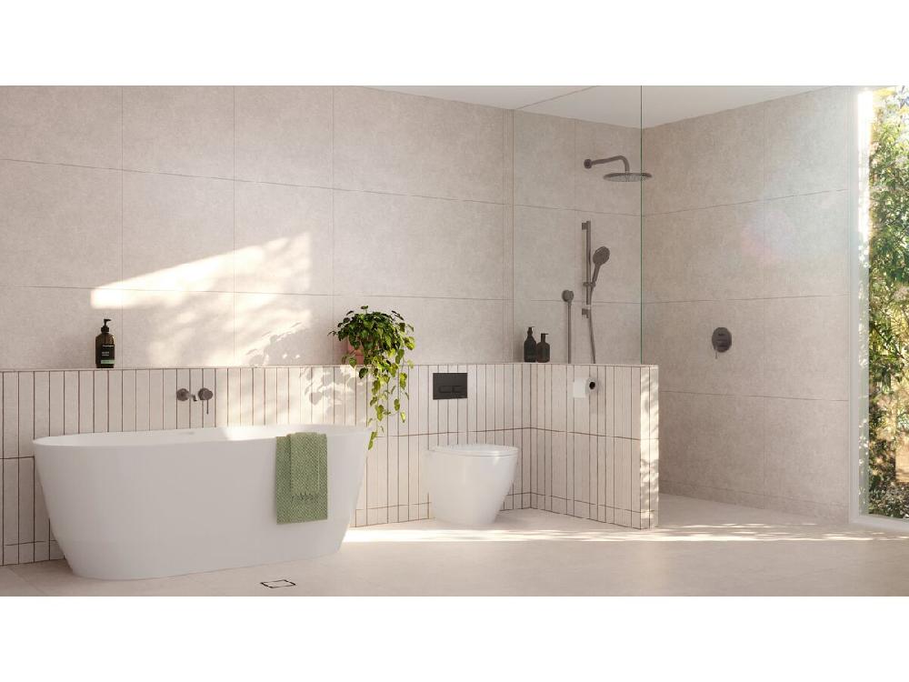 Reece GROHE Essence New Wall Bath Mixer Tap 230mm Front Of Wall Trim Set Only Hard Graphite