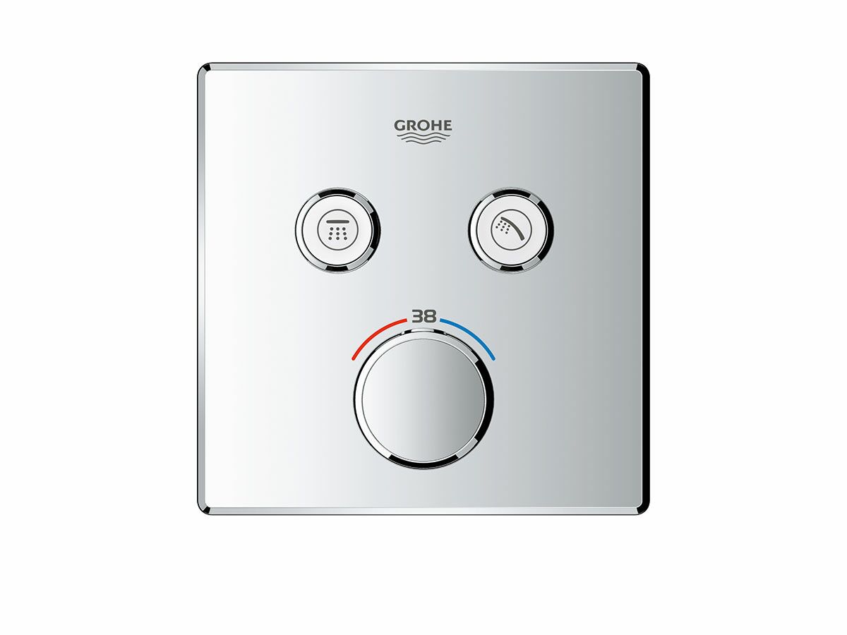 Reece GROHE SmartControl Concealed Thermostatic 2 Button Square Chrome