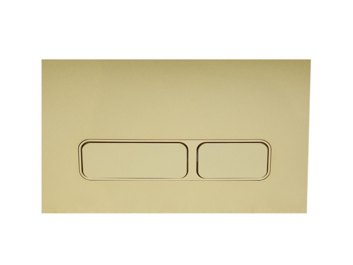 reece Hideaway+ Rectangle Button/Plate Inwall ABS Brushed Brass