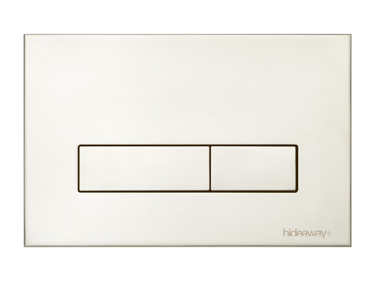 reece Hideaway+ Rectangle Button/Plate Inwall Metal Brushed Nickel