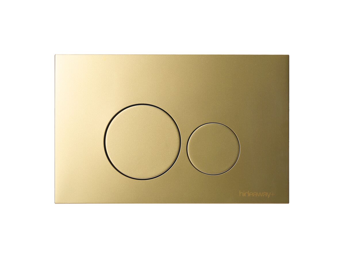 reece Hideaway+ Round Button/Plate Inwall ABS Brushed Brass