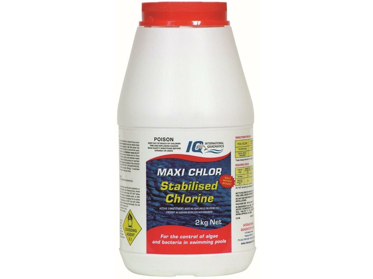 reece IQ Maxi Chlor Stabilised Granular Chlorine Salt Boost 2kg