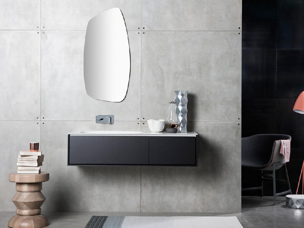 Reece ISSY Glide 1000mm - 1300mm Custom Wall Hung Vanity Unit Single Bowl 2 Drawers White