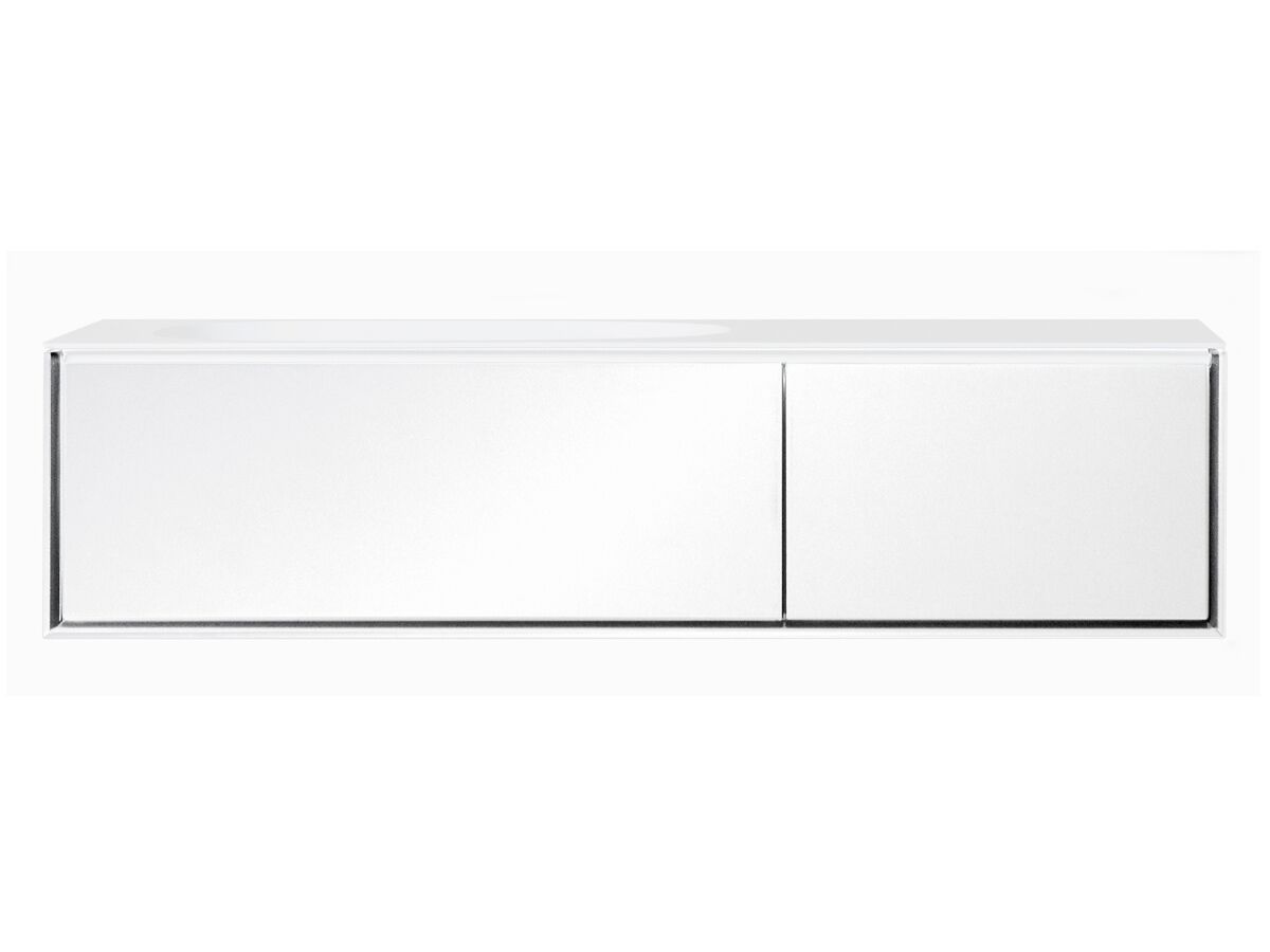 reece ISSY Glide 1000mm - 1300mm Custom Wall Hung Vanity Unit Single Bowl 2 Drawers White