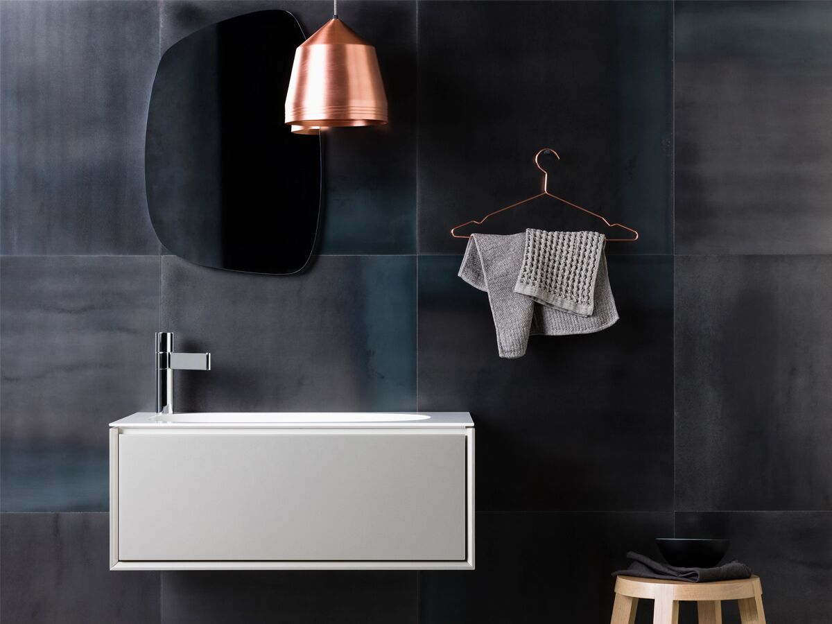 Reece ISSY Glide 751mm - 850mm Custom Wall Hung Vanity Unit Single Bowl 1 Drawer White