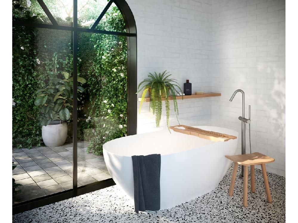 Reece Kado Arc Adjustable Bath Rack American Solid Oak