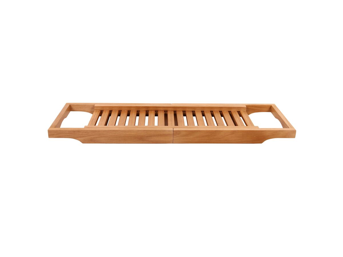 Reece Kado Arc Timber Bathroom Accessories Bundle 3 Piece (Towel Ladder Bath Rack & Stool) American Oak