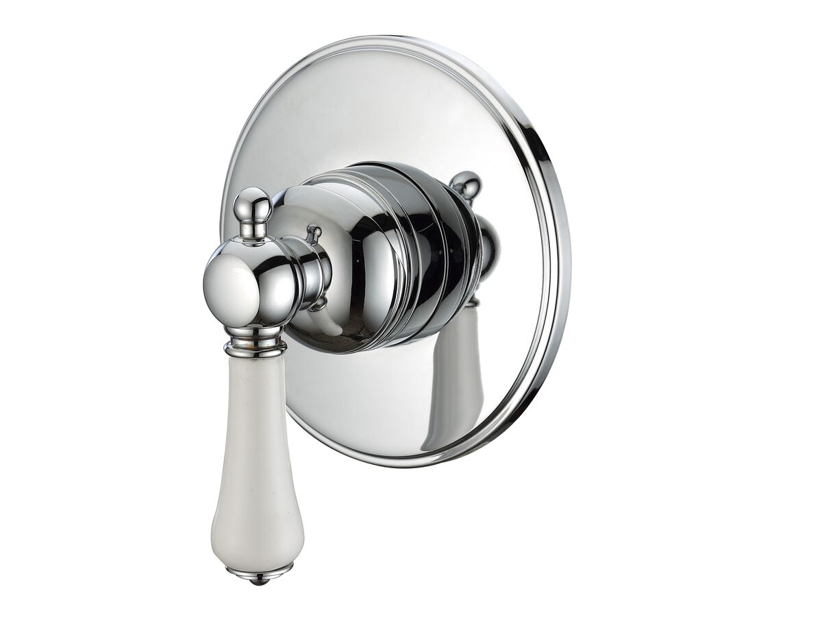 reece Kado Era Shower Mixer Porcelain Handle Chrome