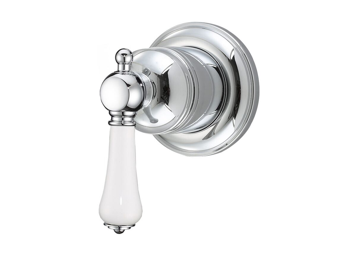 reece Kado Era Shower Mixer Slim Porcelain Handle Chrome