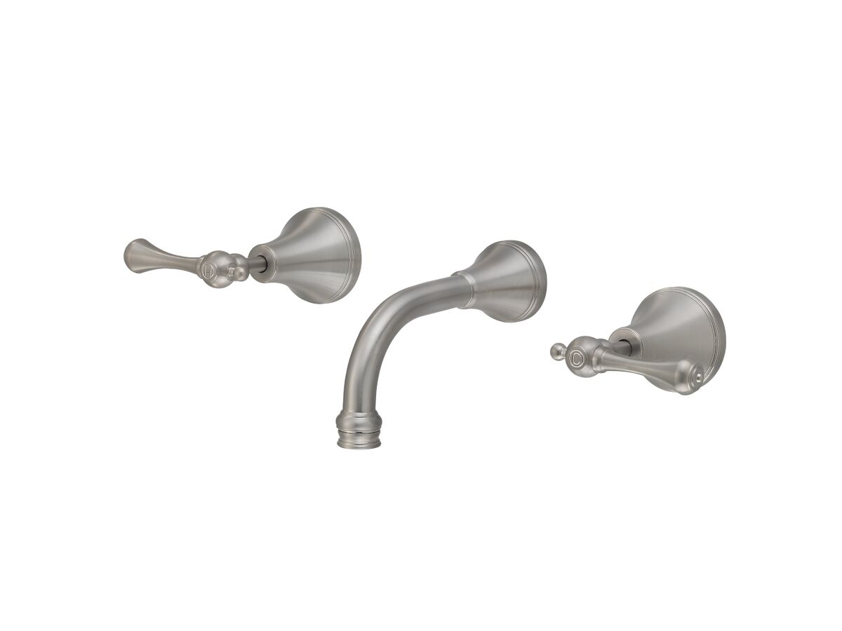 reece Kado Era Wall Basin Set 150mm Lever Handle Brushed Nickel (5 Star)