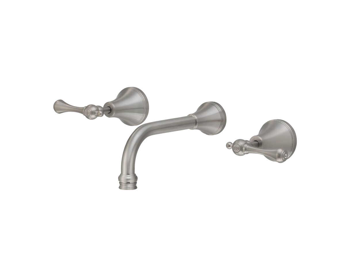 reece Kado Era Wall Basin Set 200mm Lever Handle Brushed Nickel (5 Star)