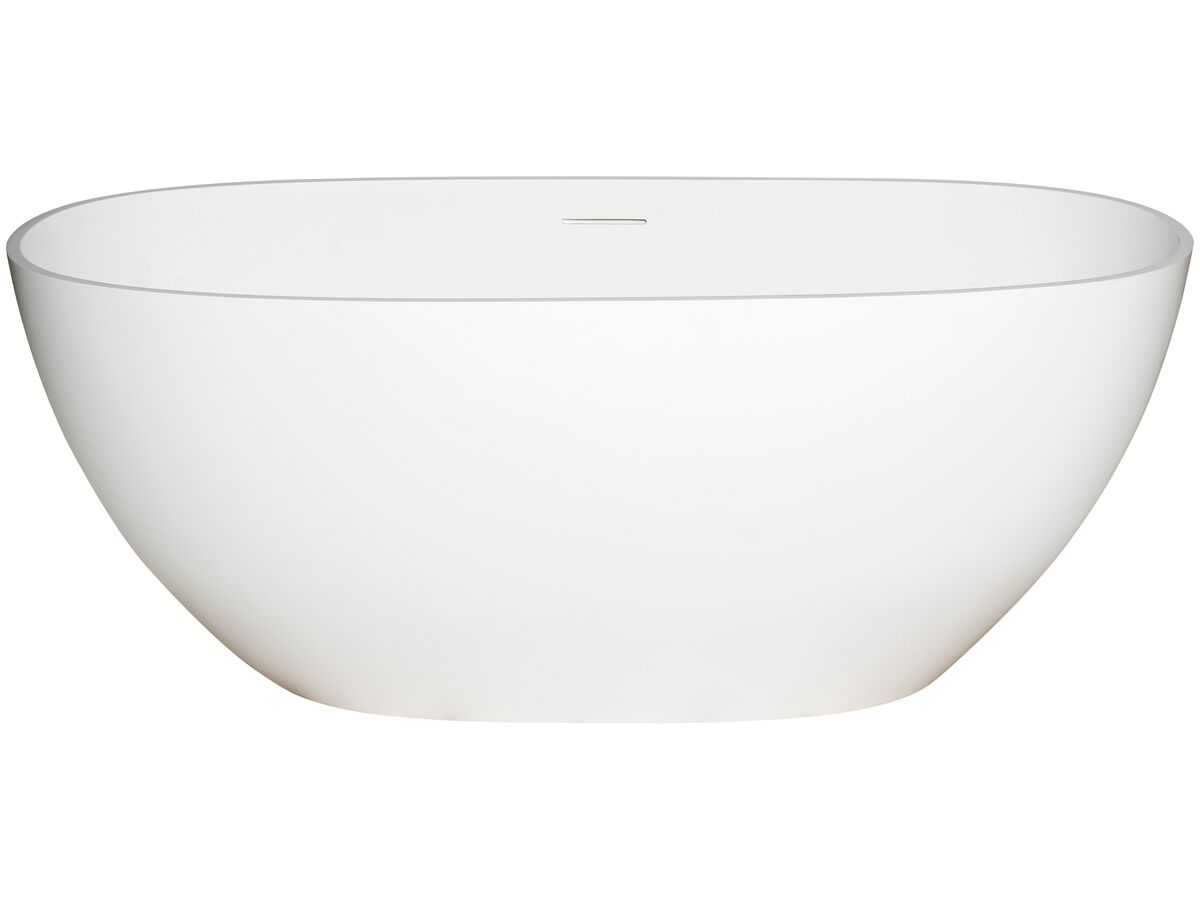 Reece Kado Lussi Cast Solid Surface Freestanding Bath With Plug & Waste 1700mm White