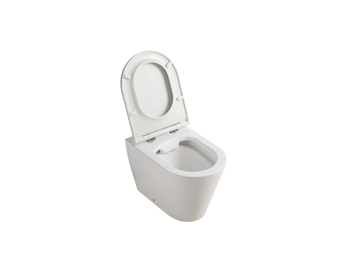 Reece Kado Lux Back To Wall Rimless Back To Wall Pan With Thin Soft Close Quick Release Seat (4 Star)