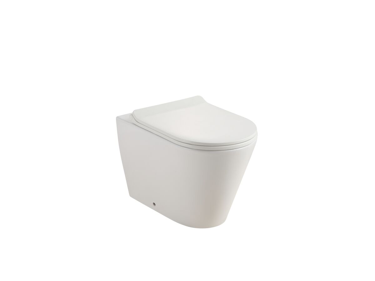 reece Kado Lux Back to Wall Rimless Back to Wall Pan with Thin Soft Close Quick Release Seat (4 Star)