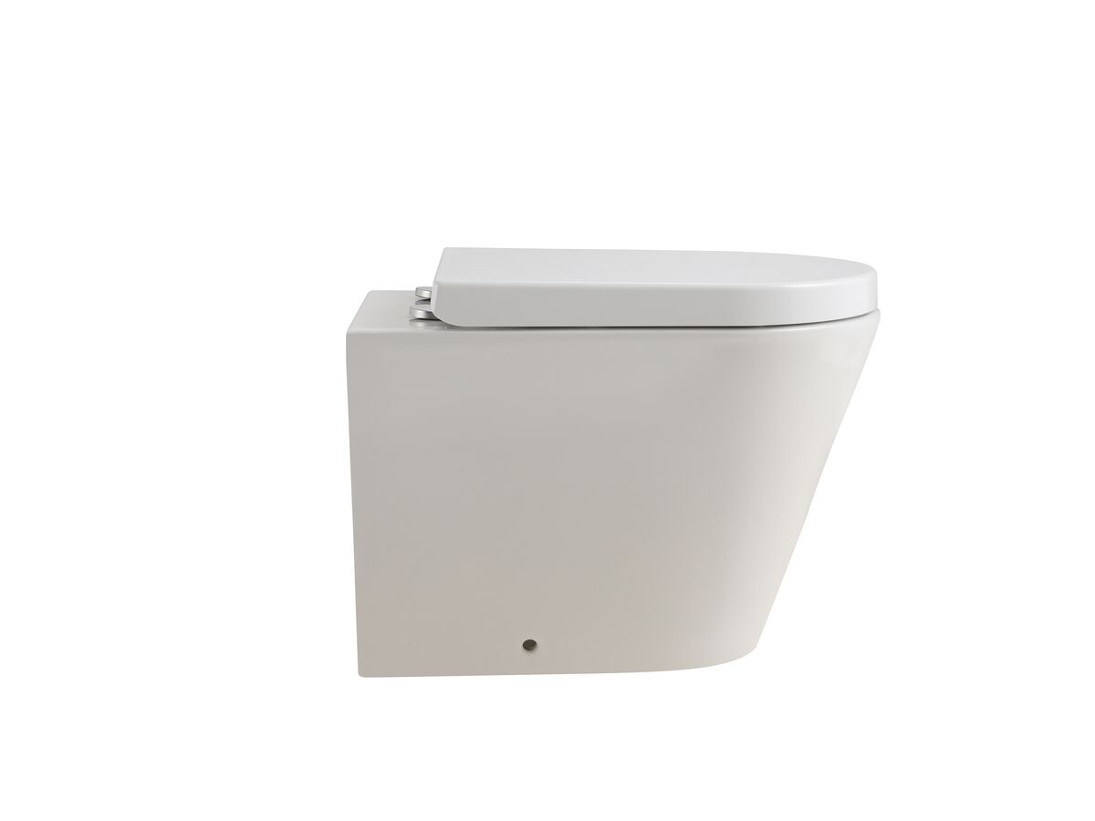 Reece Kado Lux Back To Wall Rimless Pan With Soft Close Quick Release Seat (4 Star)