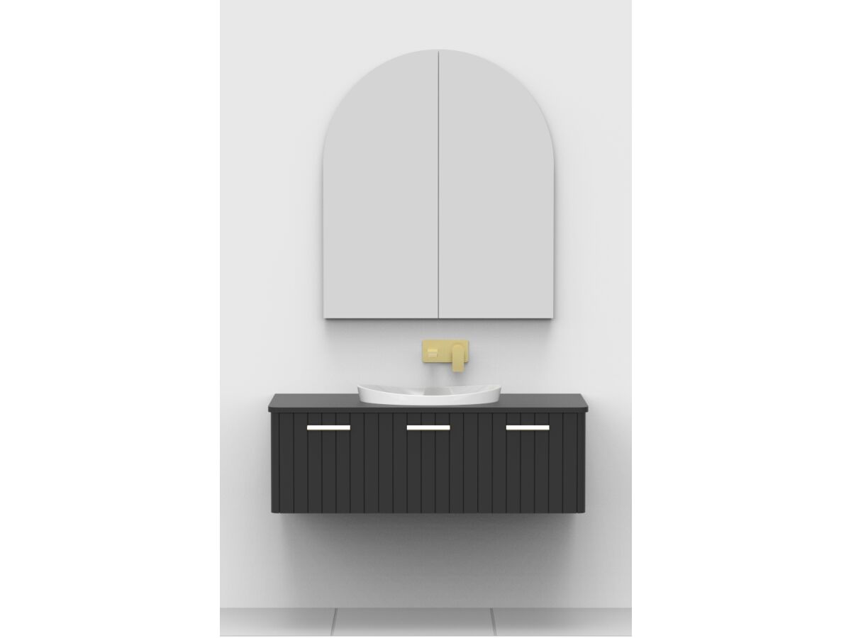 Reece Kado Neue Arch 900 X 1050mm 2 Door Mirrored Shaving Cabinet