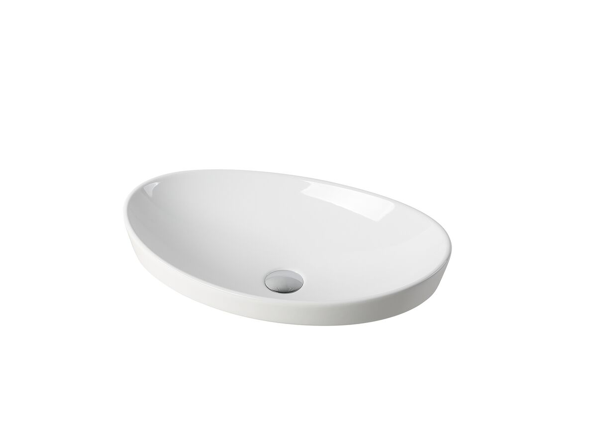 reece Kado Neue Oval Semi Inset Basin No Taphole 560mm White