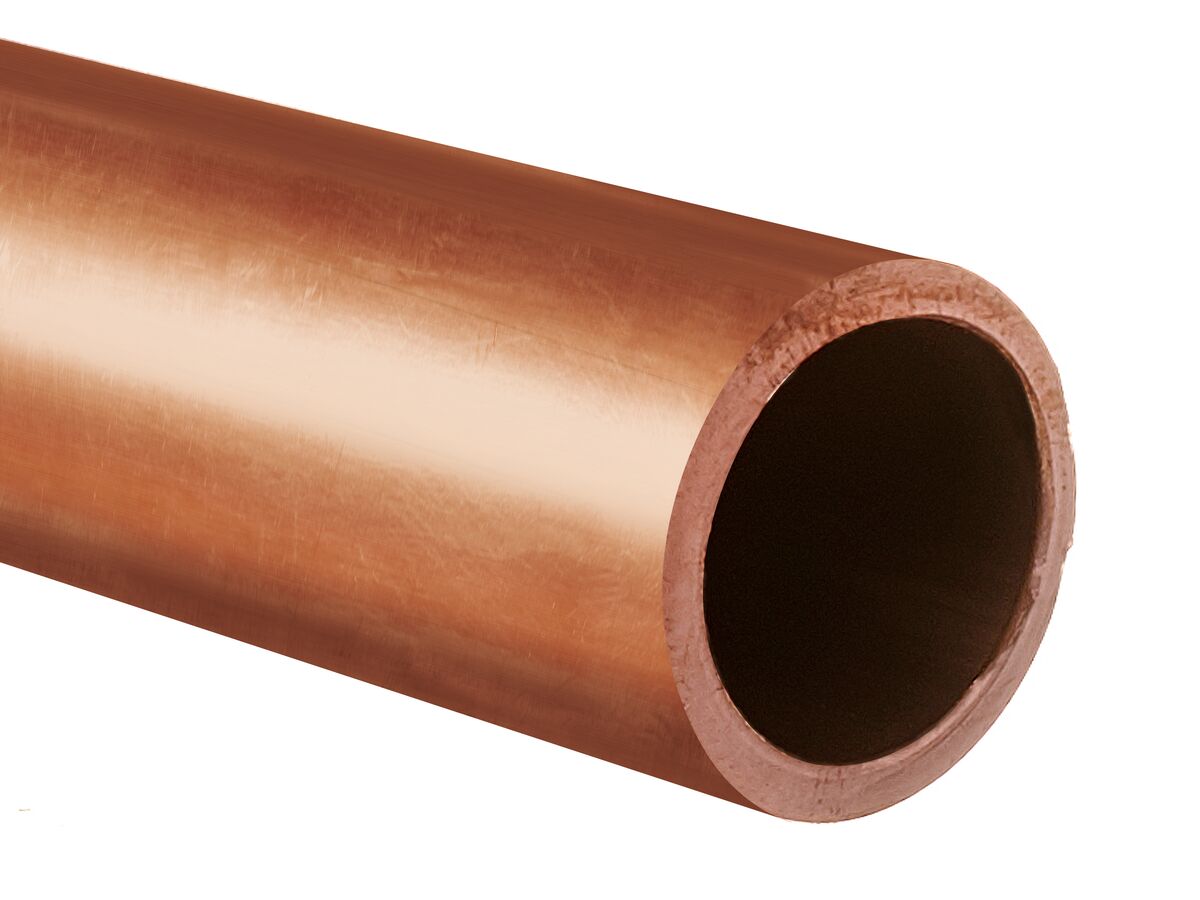 reece Kembla Hard Drawn Copper Tube 15mm x 0.91mm x 6mtr Plain Type B