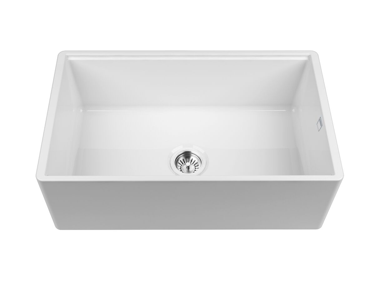 Reece Memo Harper Single Bowl Butler Sink 760mm Fireclay White
