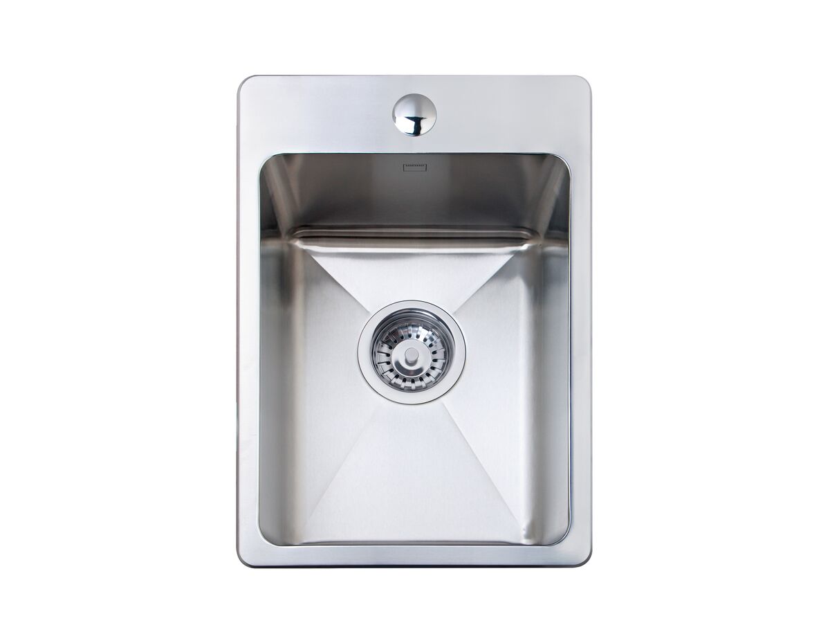 reece Memo Hugo Compact Sink 1 Taphole Stainless Steel