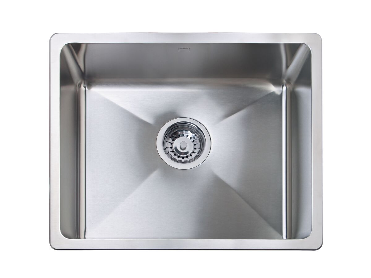 reece Memo Hugo Extended Single Bowl Sink No Taphole Stainless Steel
