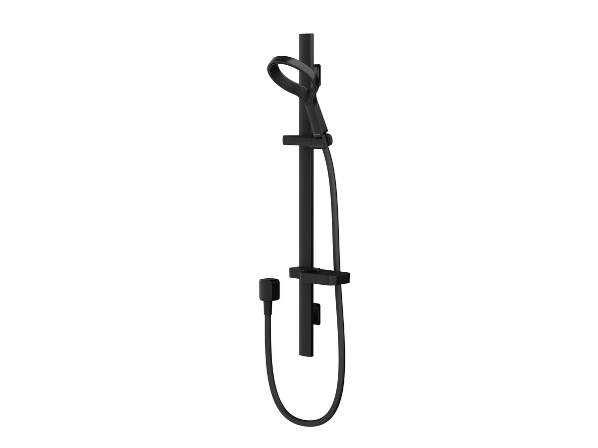 reece Methven Aio Aurajet Single Rail Shower with Wall Water Inlet Matte Black (3 Star)