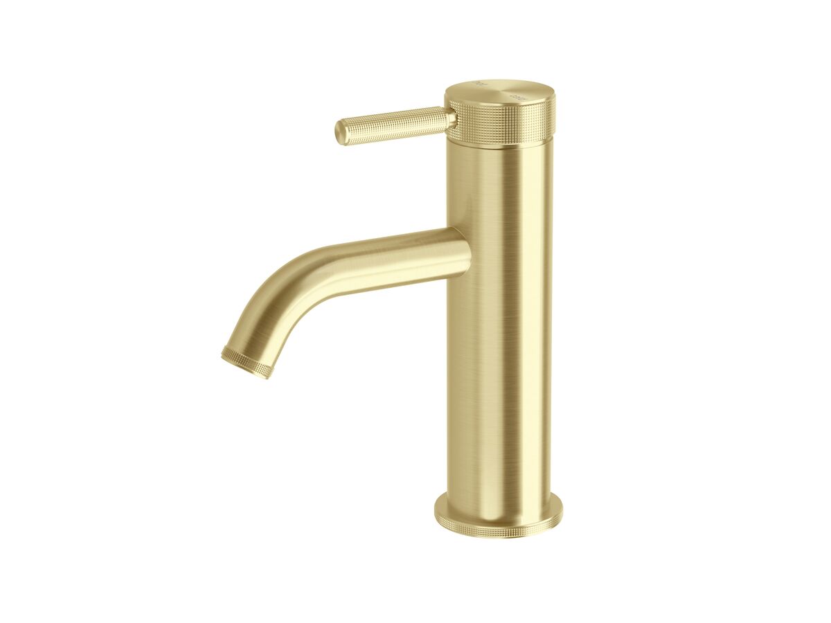 reece Milli Etch Basin Mixer Tap Brushed Gold (6 Star) Lead Free