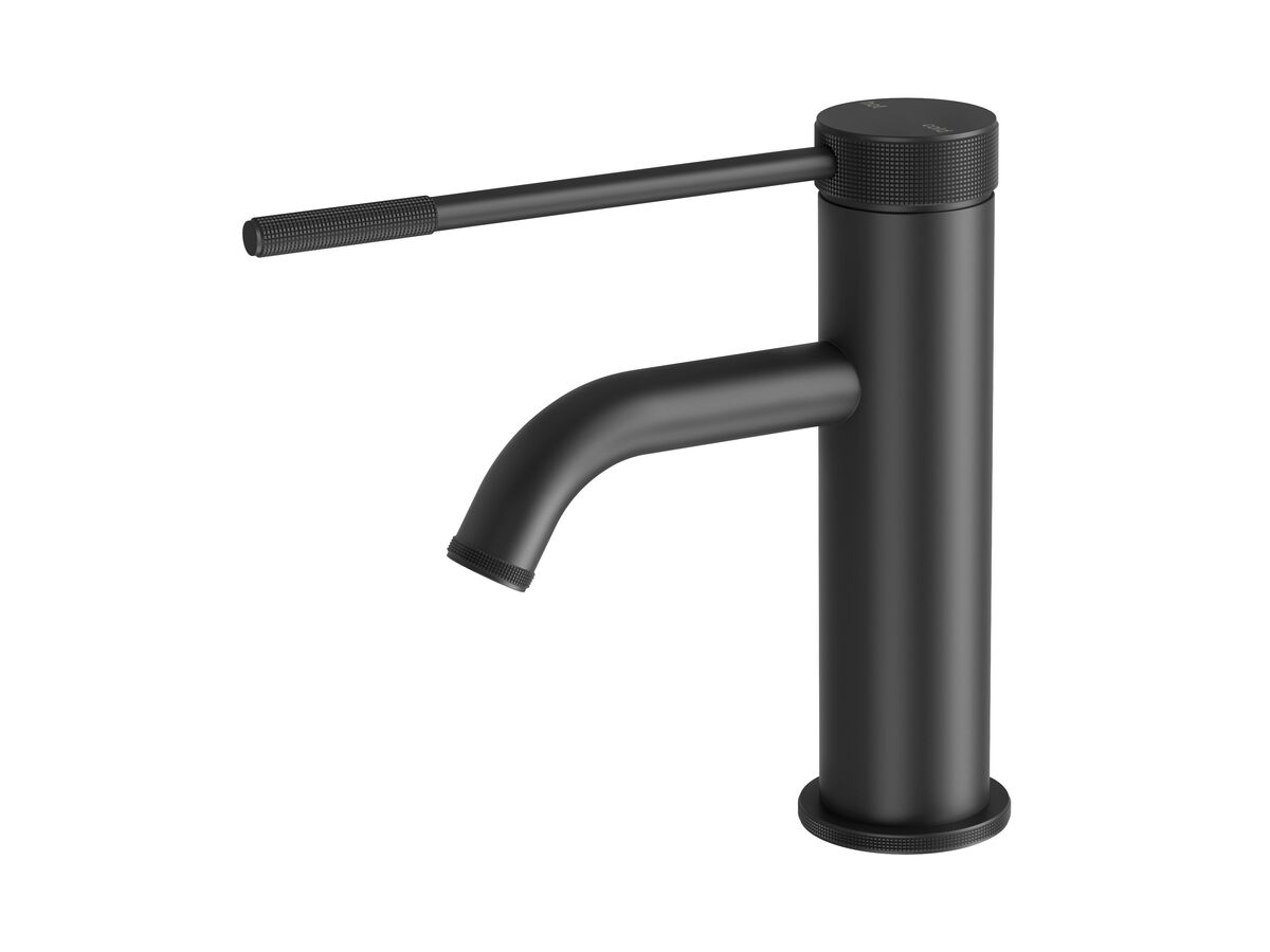 reece Milli Etch Basin Mixer Tap with Extended Lever Matte Black (6 Star) Lead Free