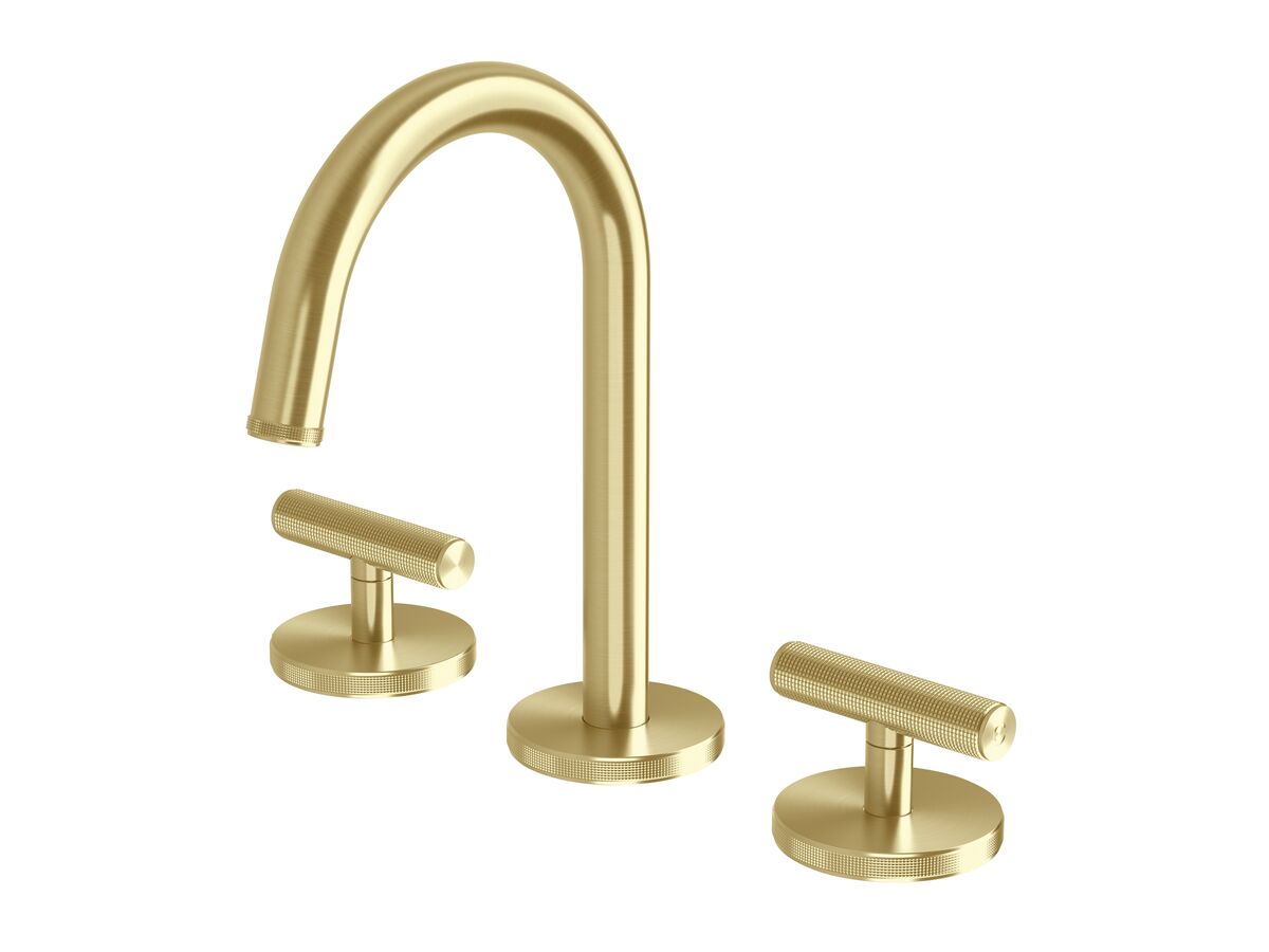 reece Milli Etch Basin Tap Set Brushed Gold (6 Star) Lead Free