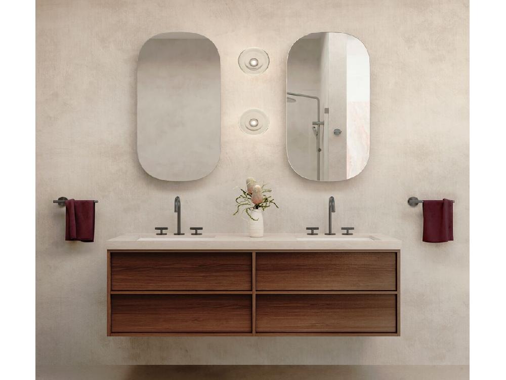 Reece Milli Etch Basin Tap Set Brushed Gunmetal (6 Star) Lead Free