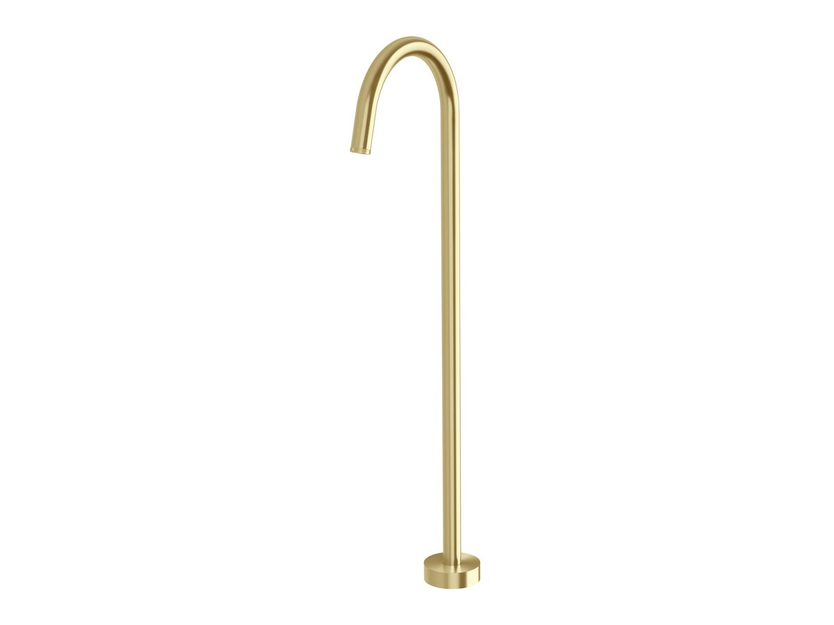 reece Milli Etch Floor Mounted Bath Outlet Brushed Gold