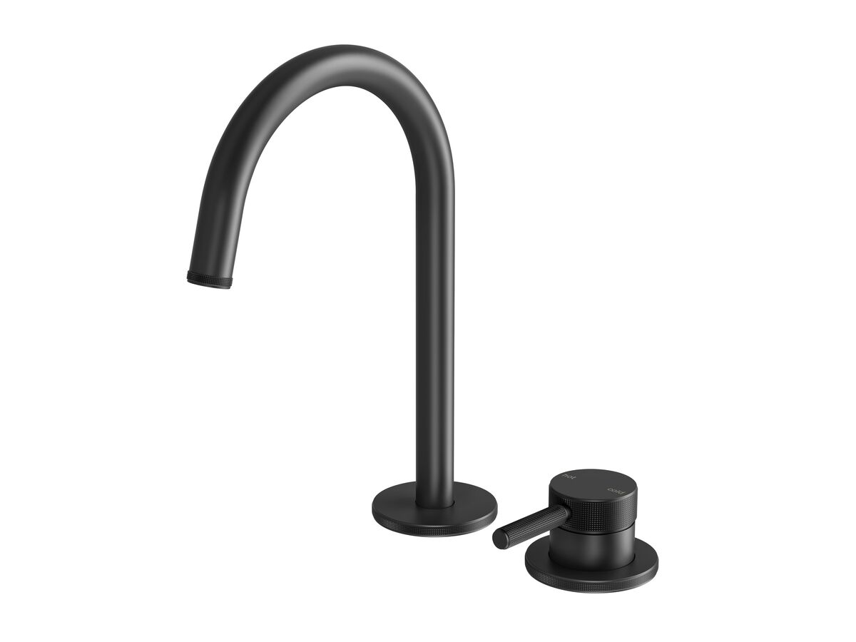 reece Milli Etch Hob Basin Mixer Set Matte Black (6 Star) Lead Free