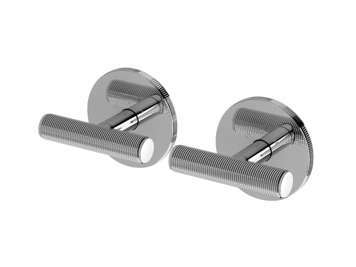 reece Milli Etch Progressive Dual Mixer Tap System with Round Backplate Chrome Lead Free