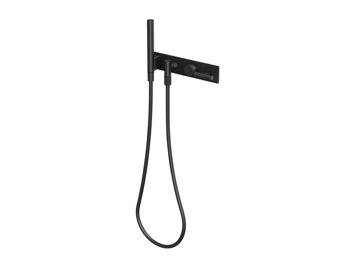 reece Milli Etch Progressive Shower Mixer Tap System with Handshower Matte Black (3 Star)