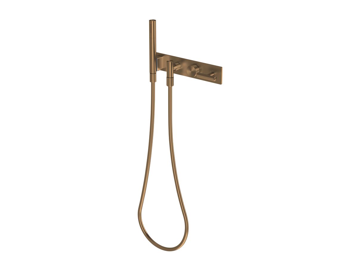 reece Milli Etch Progressive Shower Mixer Tap System with Handshower Brushed Bronze ( 3 Star)