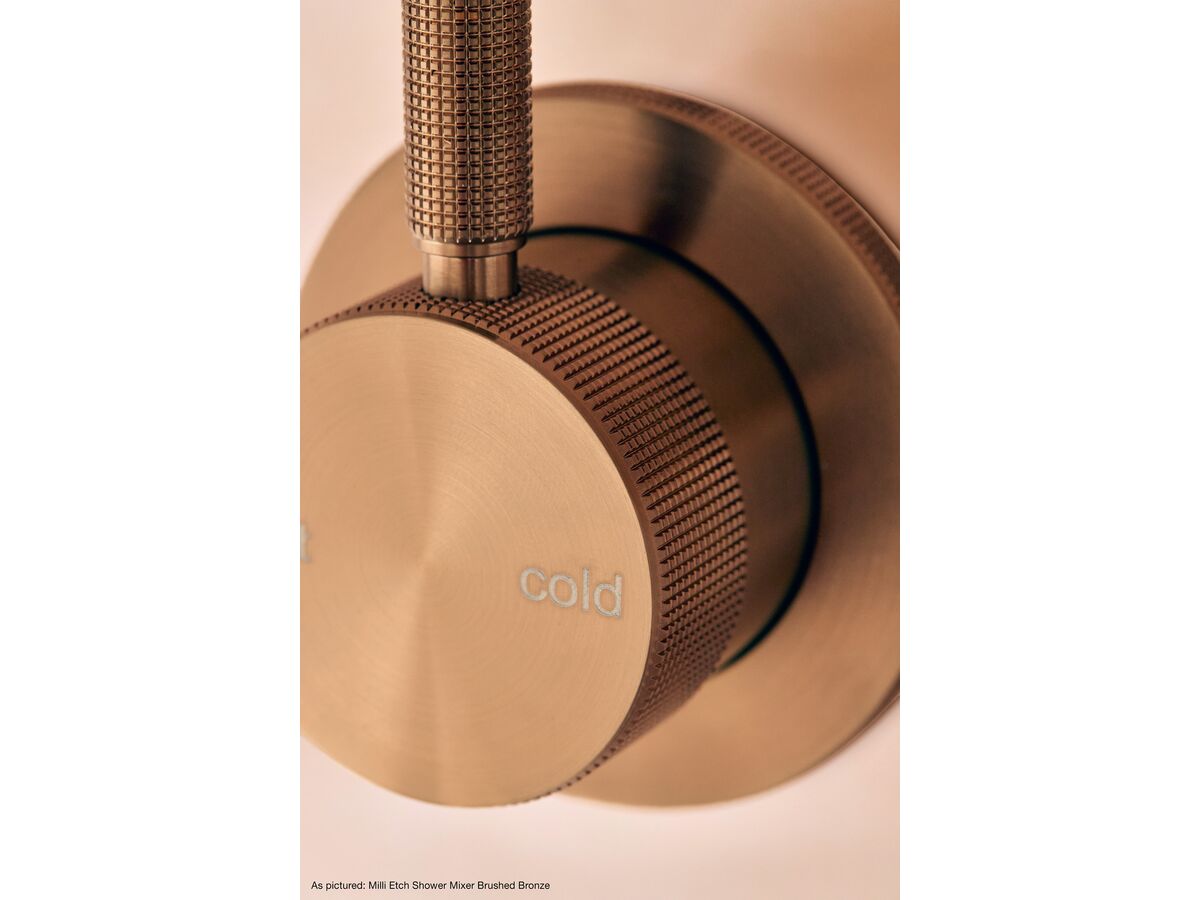Reece Milli Etch Shower Mixer Kit Brushed Gunmetal Lead Free