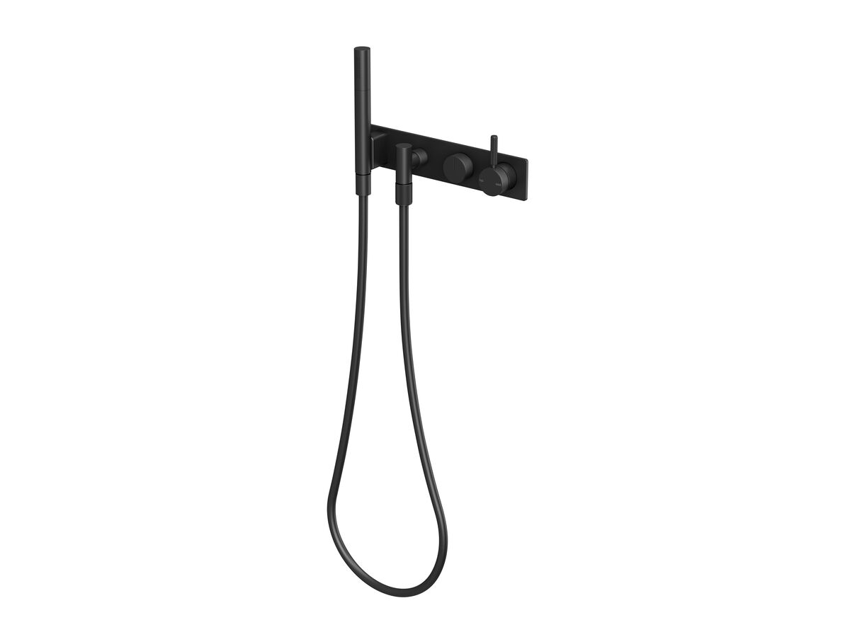 reece Milli Etch Shower Mixer Tap System with Handshower Matte Black (3 Star)