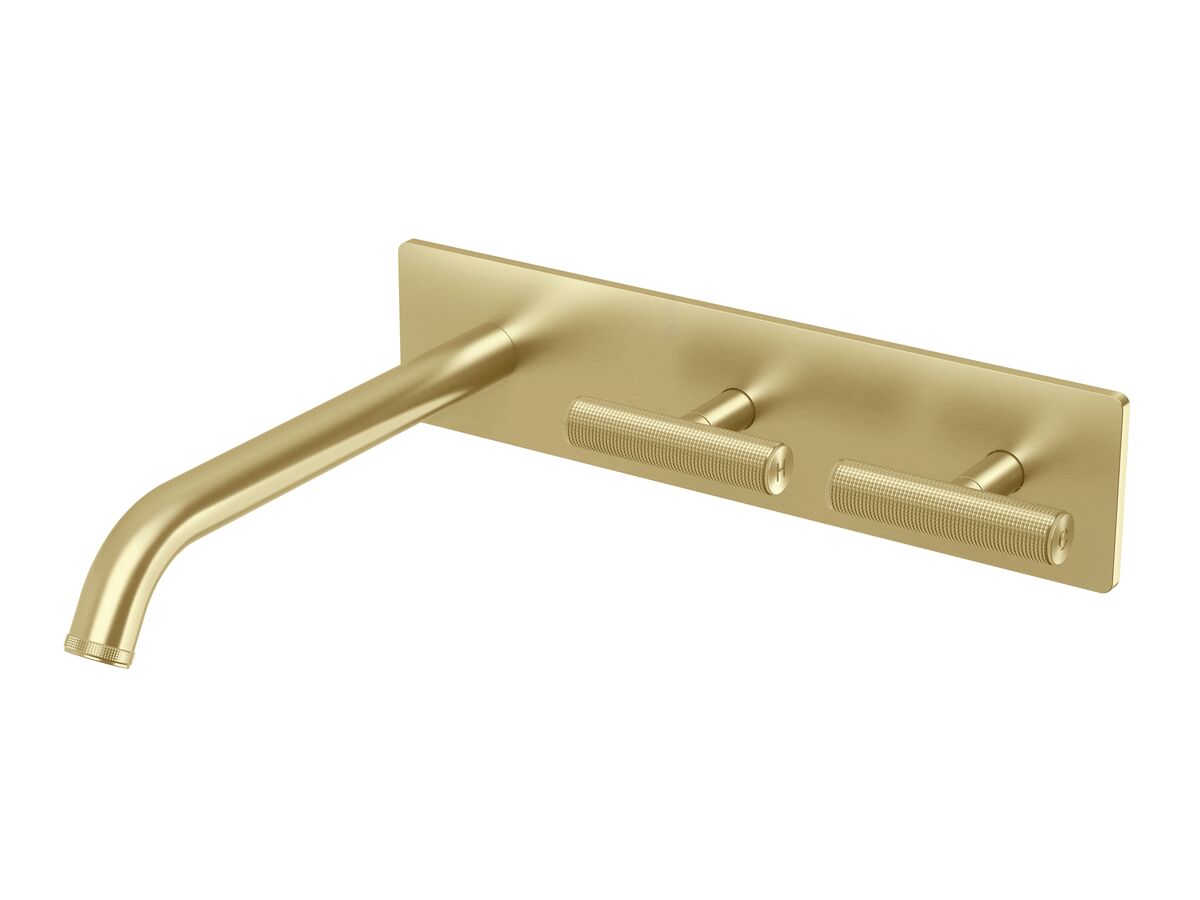 reece Milli Etch Wall Basin / Bath Hostess Tap System Brushed Gold (6 Star) Lead Free