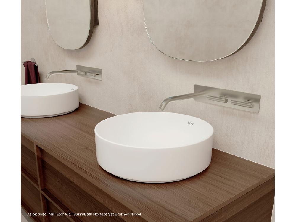 Reece Milli Etch Wall Basin / Bath Hostess Tap System Matte Black (6 Star) Lead Free