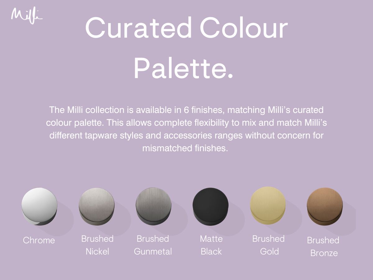 Reece Milli Etch Wall Basin/Bath Mixer Tap Set Round Kit Brushed Gunmetal (6 Star) Lead Free